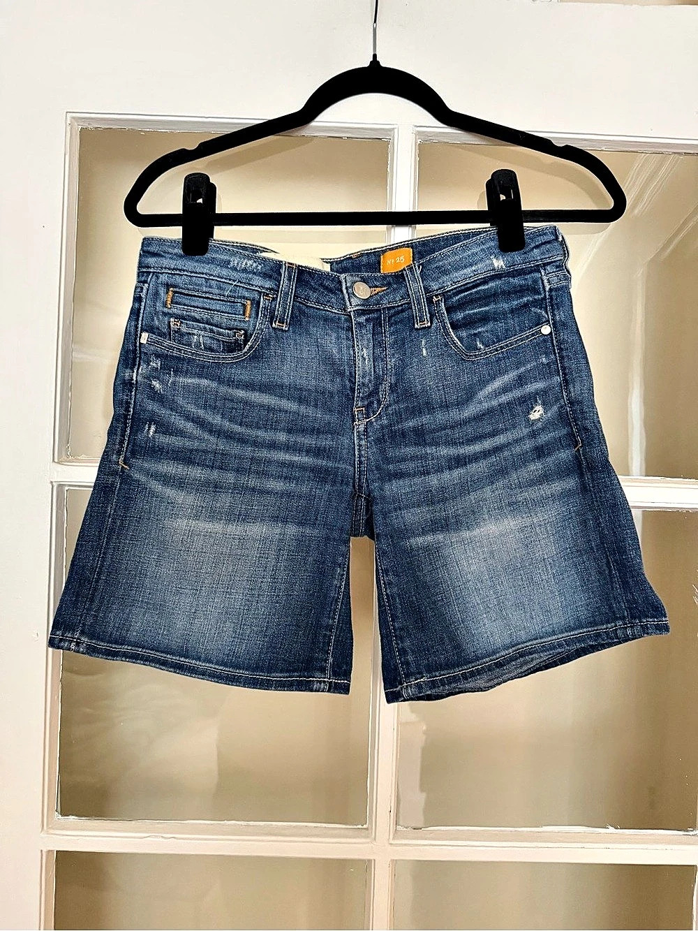 Anthropologie Pilcro Denim Jean Shorts Waist 25 Blue